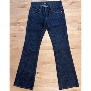 Levi's Capital E Premium Swank Bootcut Trouser Jeans 25 Dark Rinse Gold Stitch
